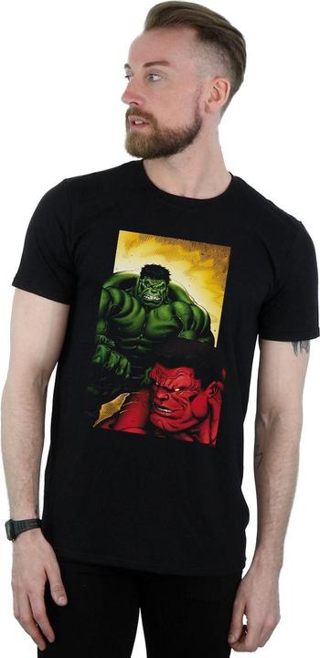 Image du produit - T-shirt RED HULK VS GREEN HULK - Homme (L)