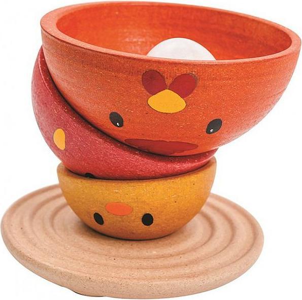 Produktbild Plantoys Holz Stapelfigur Stapelhuhn (Deutsch, Englisch, Französisch, Italienisch)