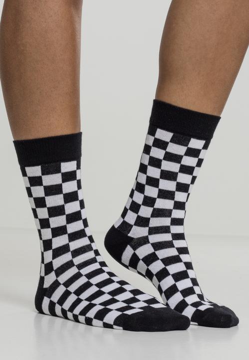 Image du produit Urban Classics Checker Socks 2-Pack (lot de 2, 43 - 46)