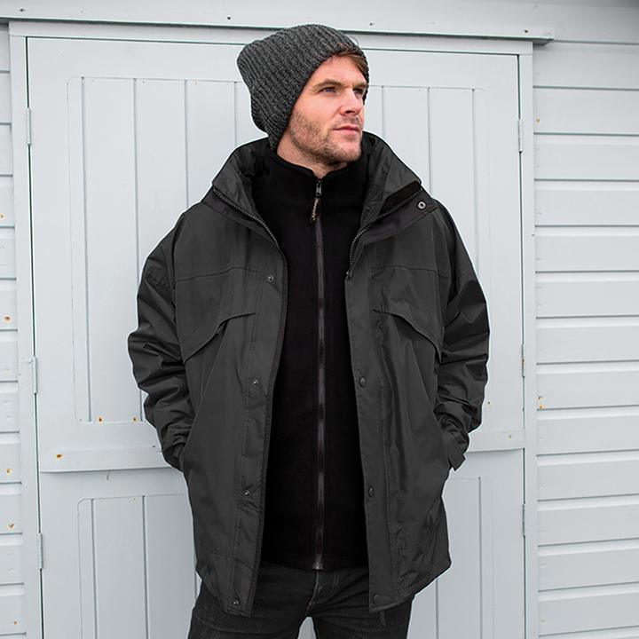Produktbild Regatta 3in1 StormDri Jacke mit Reissverschluss und Druckknöpfen wasserabweisend winddicht (M)