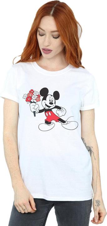 Immagine prodotto Disney Mickey Mouse Flowers Maglietta Ampia Donna (5XL)