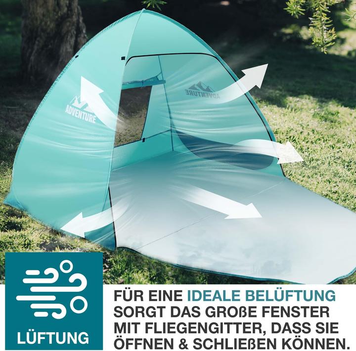 Produktbild Jamb Pop-Up Strandmuschel (Strandzelt + Strandmuschel, 3 kg, 3 Personen)