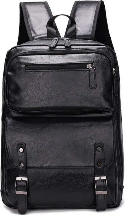Only-Bags.Store Stilvolle 15.6 Kunstleder Laptop-Tasche, Business-Rucksack für Männer, Reiserucksack