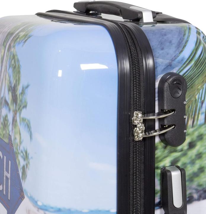 Produktbild Trendyshop365 Hartschalen-Handgepäck mit Strandmotiv (36 l, Handgepäck (bis 50l))