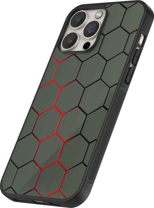 Produktbild PhoneLook Hülle Silikon schwarz Geometric Line red (Apple iPhone 12 Pro Max)