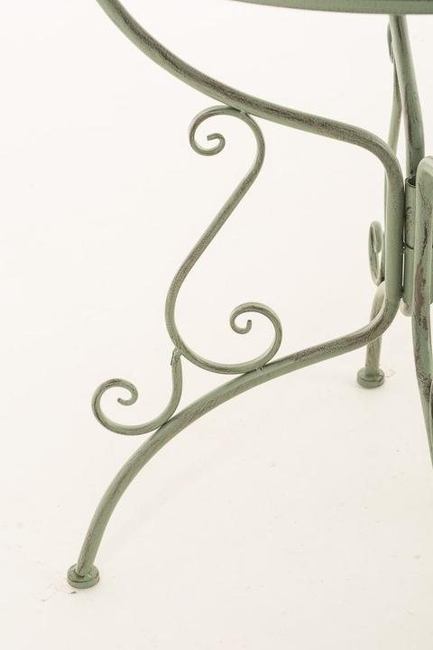 Actual product image Swisshandel24 Amanda table, antique green (70 cm)