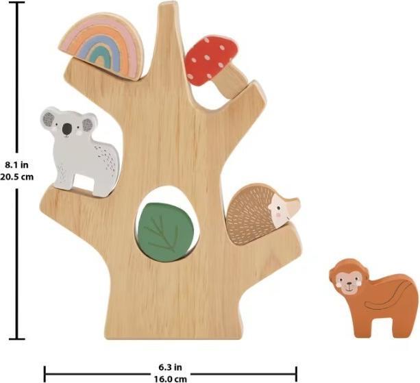 Immagine prodotto Fisher-Price Albero di equilibrio in legno animal fun