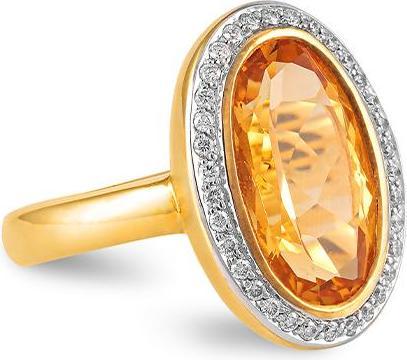 Produktbild Breuning RING - Farbstein/Brill. 0,255 Ct. H/si (56, 585/14 K Gold)