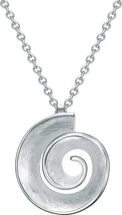 Immagine prodotto Strandglück Catena a spirale da donna in argento sterling da 45,5 cm + 5,0 cm di estensione - 31350 (Argento, 45,5 - 50,5 cm)