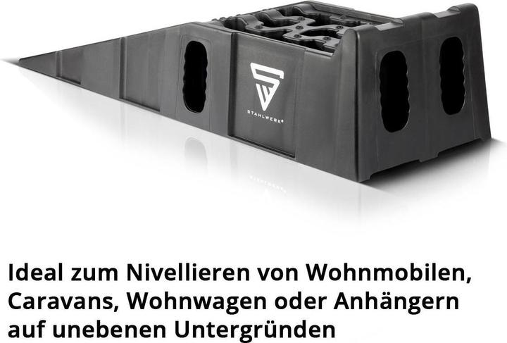 Actual product image Stahlwerk Step wedge GT-15 ST set of 2 with 6 t load capacity Wheel chock Wheel chock