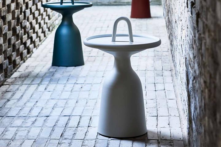 Image du produit Mindo 104 Table basse Ø40cm avec poignée et plateau amovible