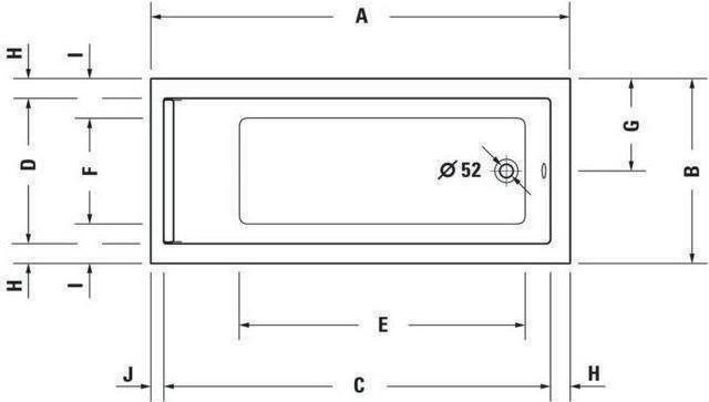 Produktbild Duravit Rechteck-Whirlwanne STARCK 155 l 1700x700 we 1 RS Air-System (155 l, 170 cm, 70 cm)