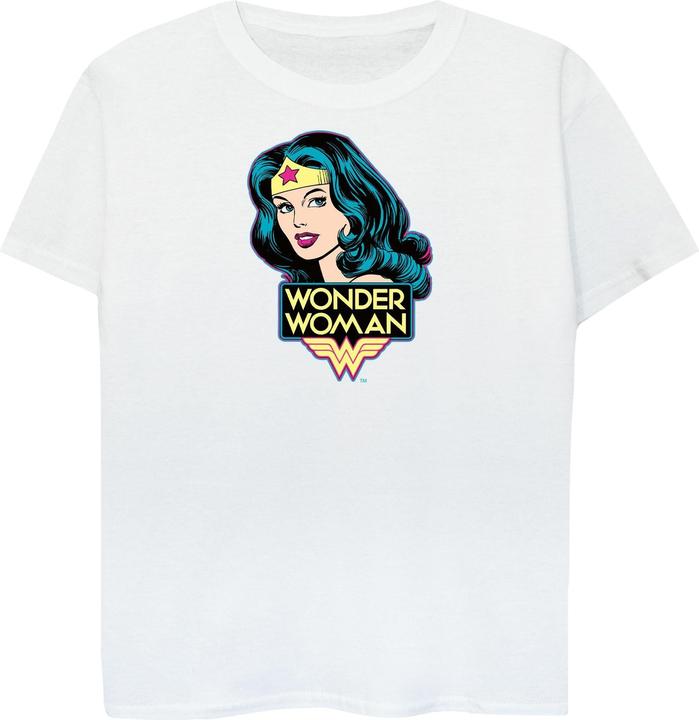 Actual product image Wonder Woman Mens Head Cotton T-Shirt (S)