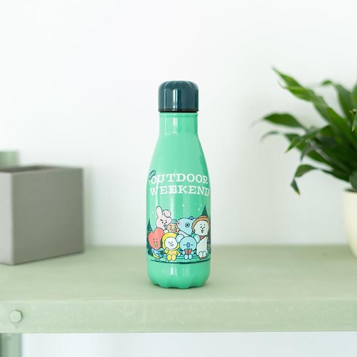 Actual product image BT21 Grupo Erik Official Merchandise Metal Hot & Cold Bottle 260ml - 9 Oz (0.26 l)