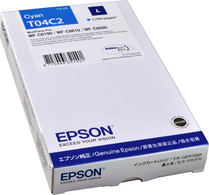 Produktbild Epson Ink Cartridge L Cyan T04c2 (C)
