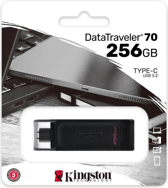 Produktbild Kingston DataTraveler 70 (256 GB, USB-C)