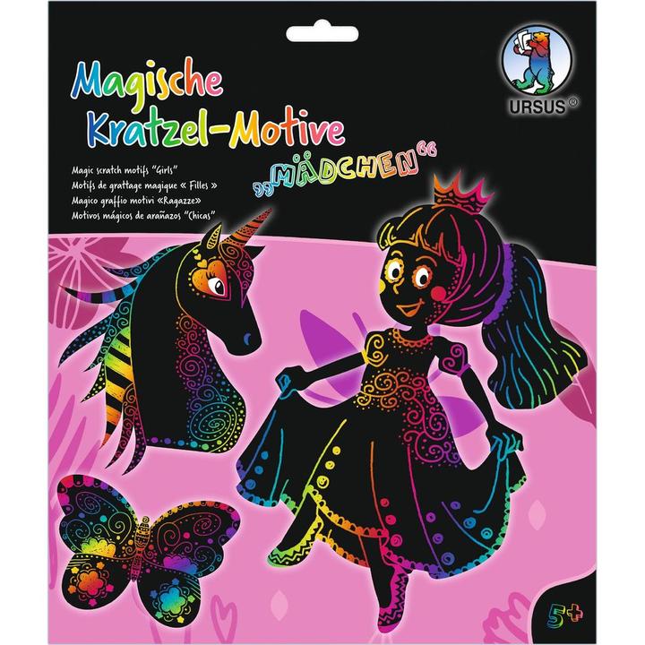 Actual product image Ursus Craft set scratch pictures girls 6 pieces
