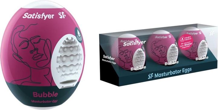 Actual product image Satisfyer Masturbator Egg Set - Bubble - 3 pcs