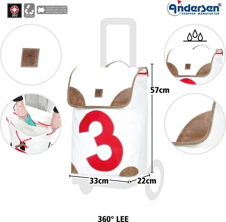 Produktbild Andersen Alu Star Shopper 360° Einkaufstrolley 57 cm