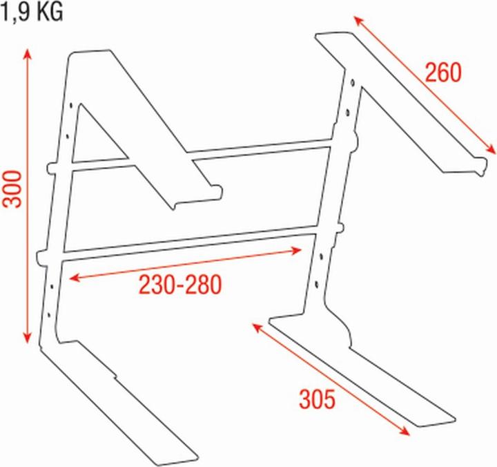 Actual product image DAP-Audio Laptop Stand D8370