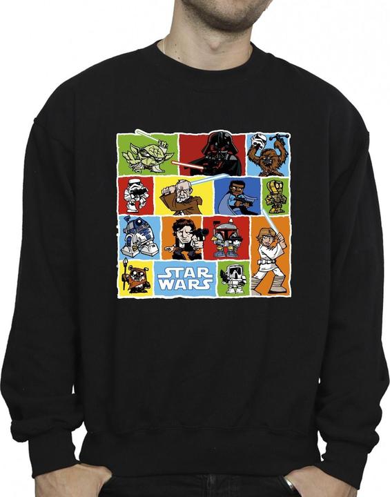 Immagine prodotto Star Wars Comic Drawing Montage Felpa Uomo (L)