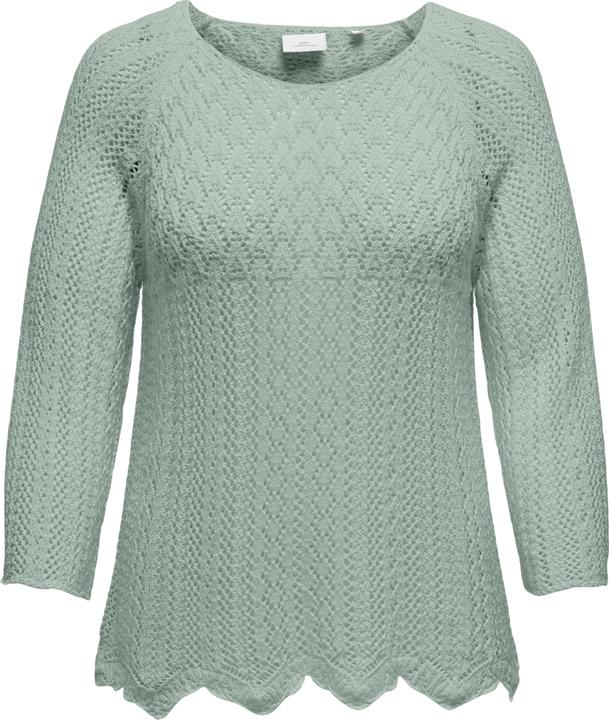 Only Normal geschnitten Rundhals Plus Pullover Strickpullover