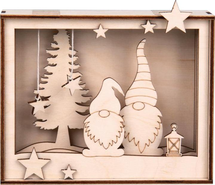 Immagine prodotto Rayher Set di costruzioni in legno con motivo "Wichtel", 16 pezzi.