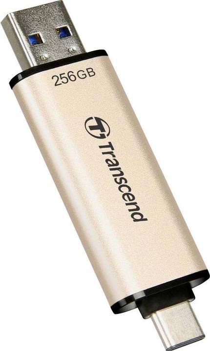 Actual product image Transcend JetFlash 930C (256 GB, USB-C, USB-A, USB 3.1)