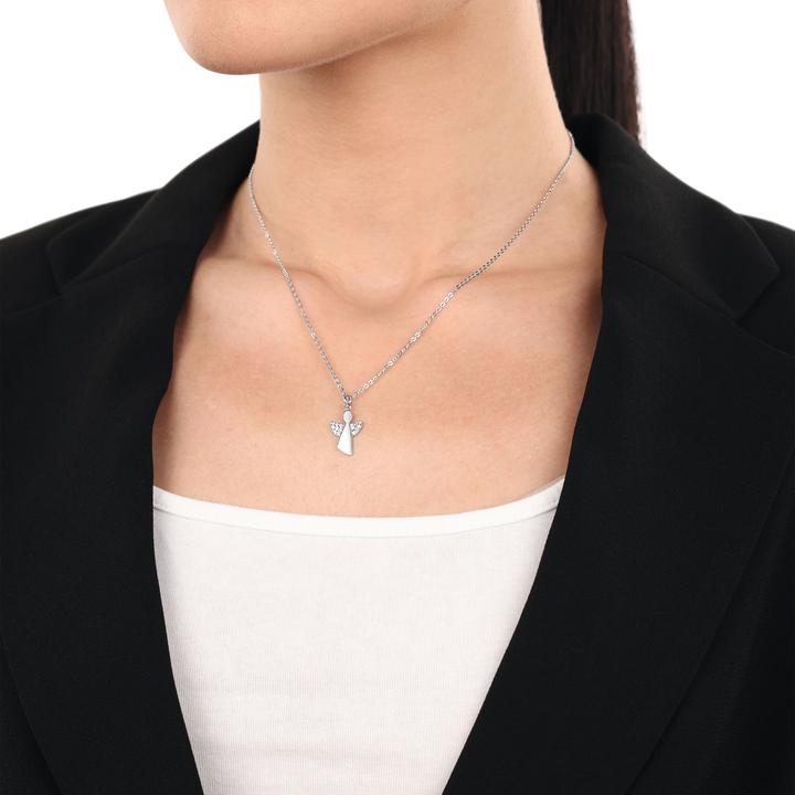 Actual product image Amor Cupid pendant for ladies, 925 Sterling silver, zirconia synth. | angel (Silver 925)