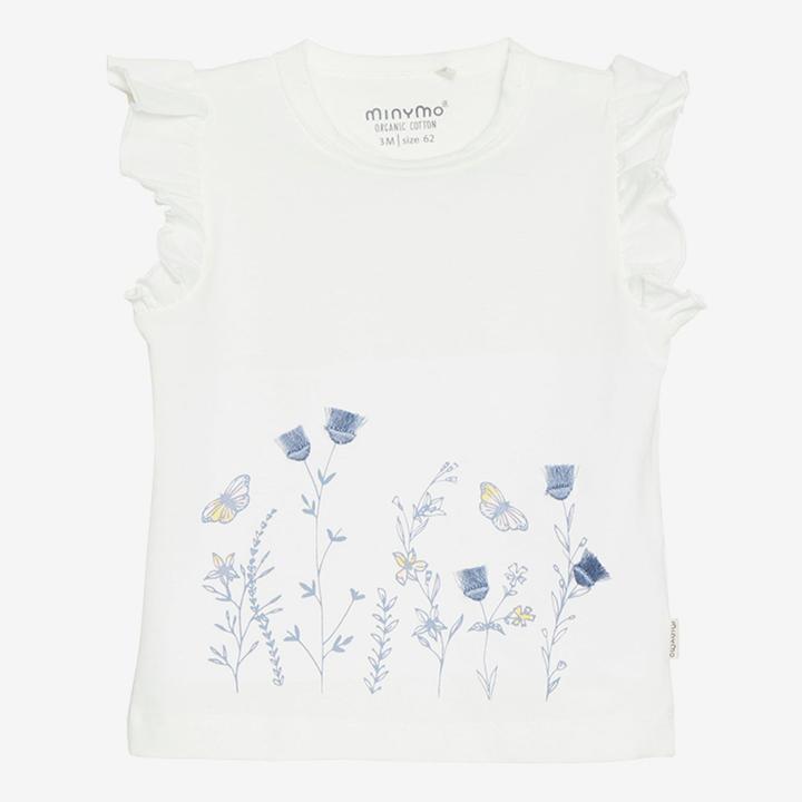Produktbild Minymo T Shirt Blumen und Schmetterlinge (80)