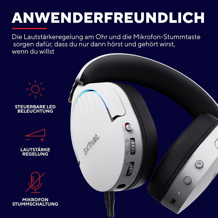 Produktbild Trust Gxt491w Fayzo Wireless Headset (Kabelgebunden, Kabellos)