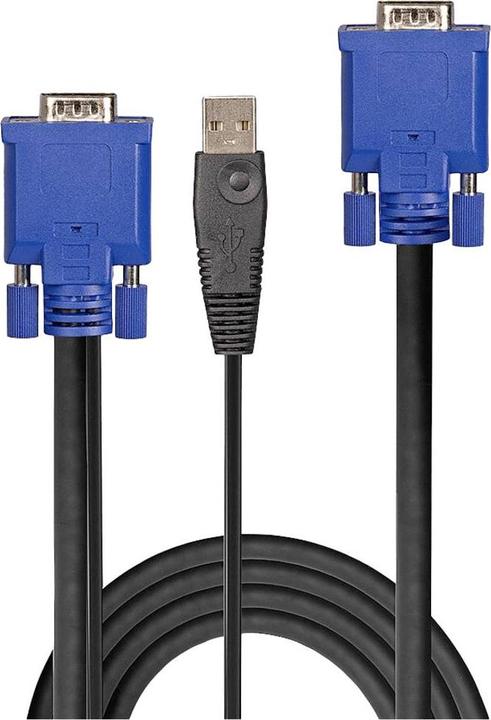 Image du produit Lindy Câble combiné KVM et USB 1m Câble VGA KVM Combo avec USB