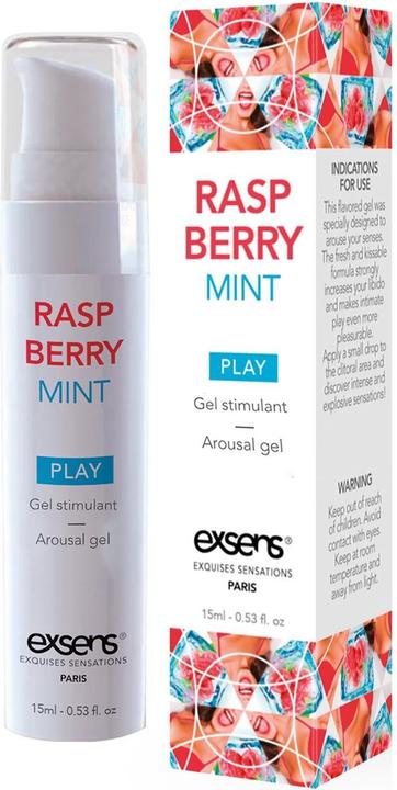 Productafbeelding Exsens Verkoelende Stimulerende Gel Framboos Mint 15 ml. (15 ml)