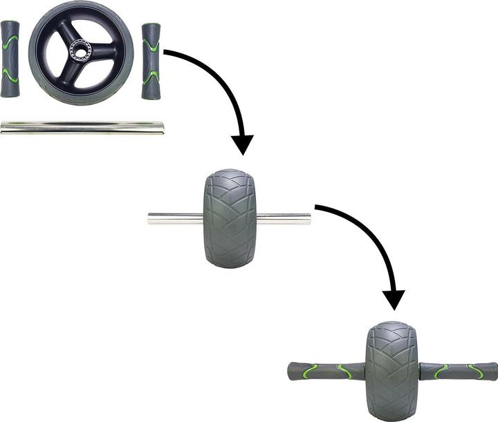 Actual product image Tunturi Massive Pro Exercise Wheel Ab Roller