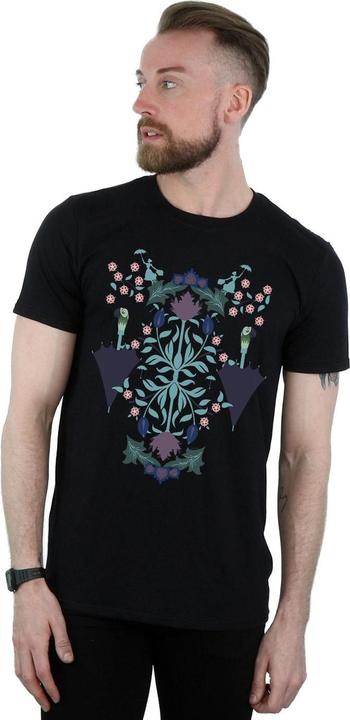 Actual product image Disney Mens Mary Poppins Floral Collage T-Shirt (L)