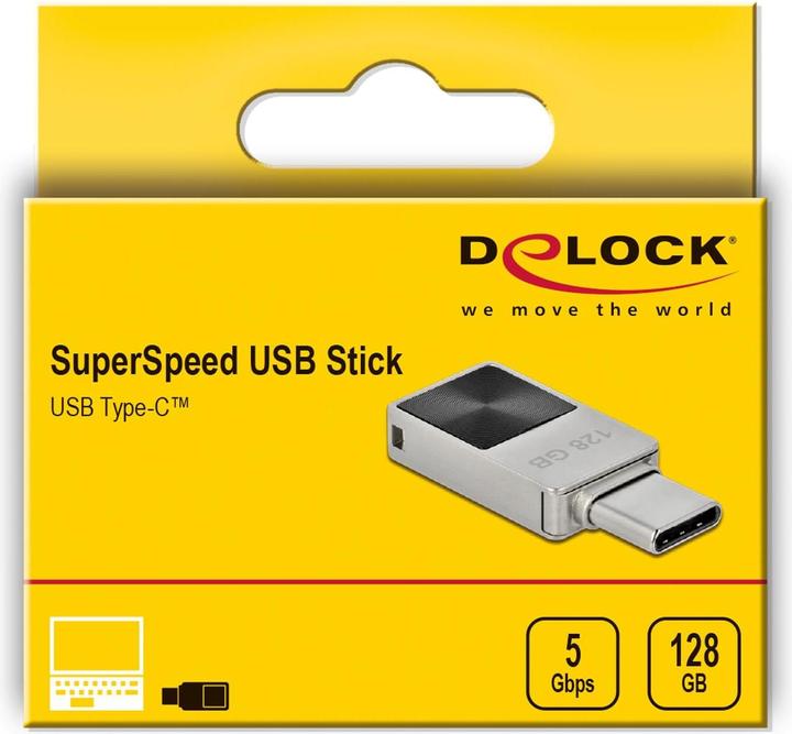 Actual product image Delock Mini USB memory stick (128 GB, USB-C)