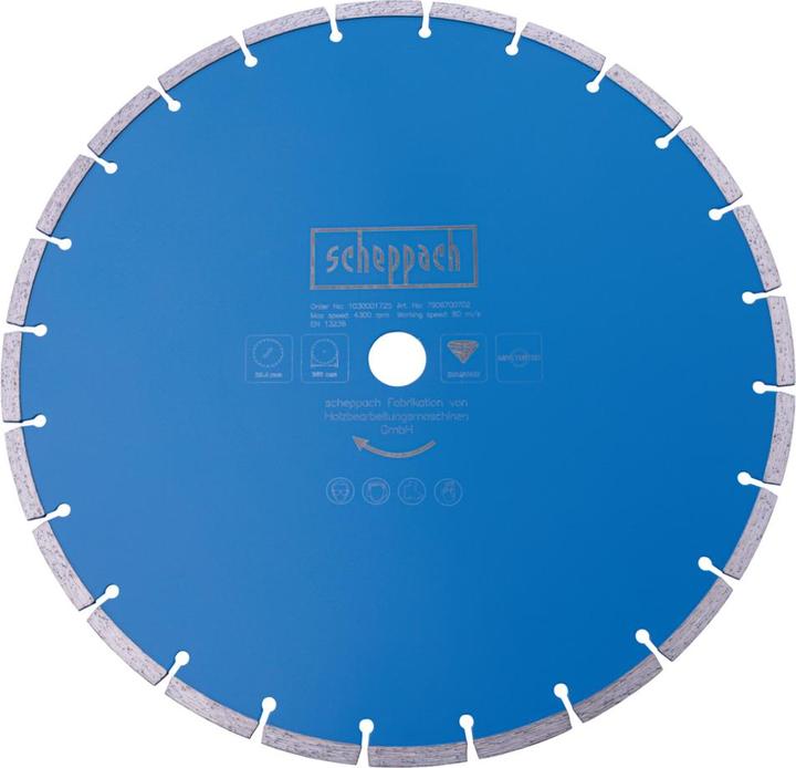 Scheppach Diamond cutting disc segmented Ø 350 x 25.4 mm