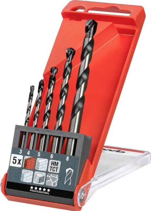 Actual product image kwb Rocker concrete and masonry drill set 5 pcs. (6 mm, 8 mm, 3 mm, 4 mm, 5 mm)