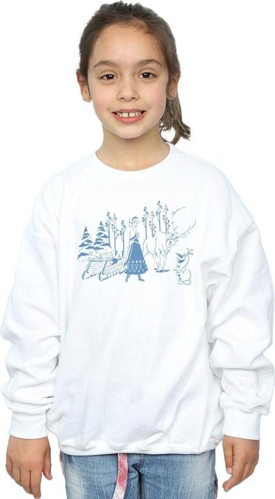 Image du produit Disney - Sweat FROZEN ANNA SVEN AND OLAF - Fille (116)