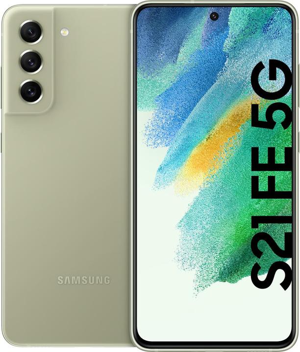 Actual product image Samsung Galaxy S21 FE 5G EU (256 GB, Olive, 6.40", Hybrid Dual SIM, 12 Mpx, 5G)