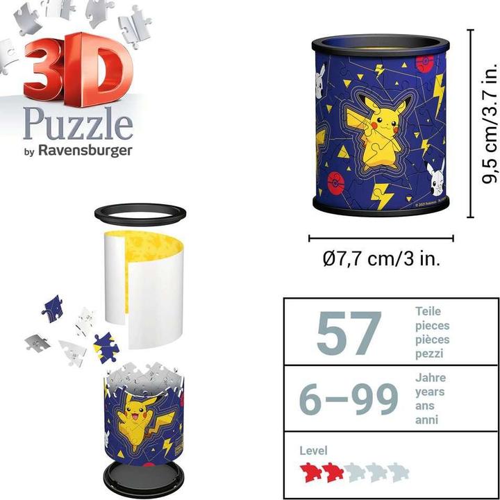 Produktbild Ravensburger 3D - Federmäppchen Pokemon (54 Teile)