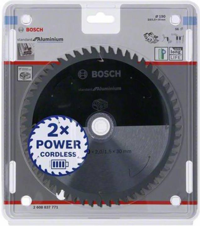 Image du produit Bosch Professional Zubehör Lame de scie circulaire PRO Aluminium cordless, 190 x 2 x 30 mm