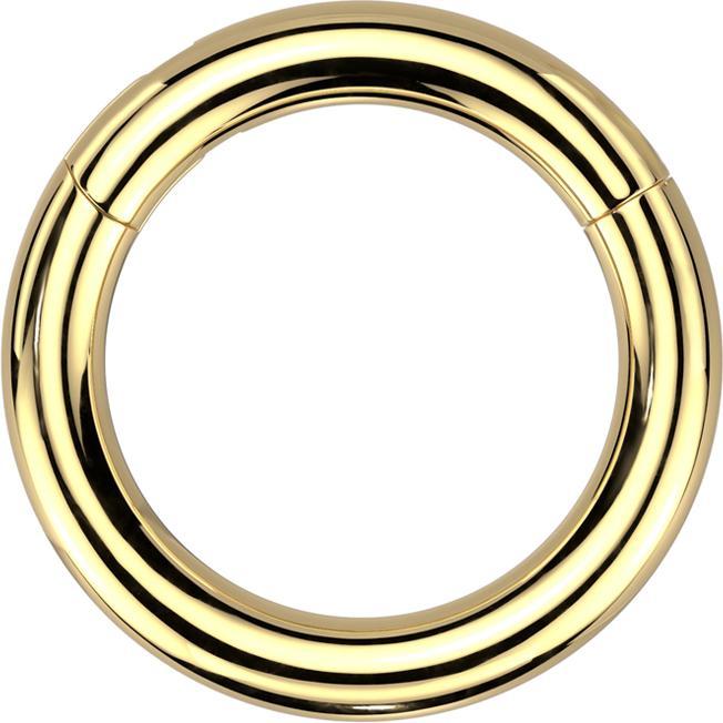 Image du produit Star Piercing Anneau segment pliable doré (Titane G23, sans laiton)