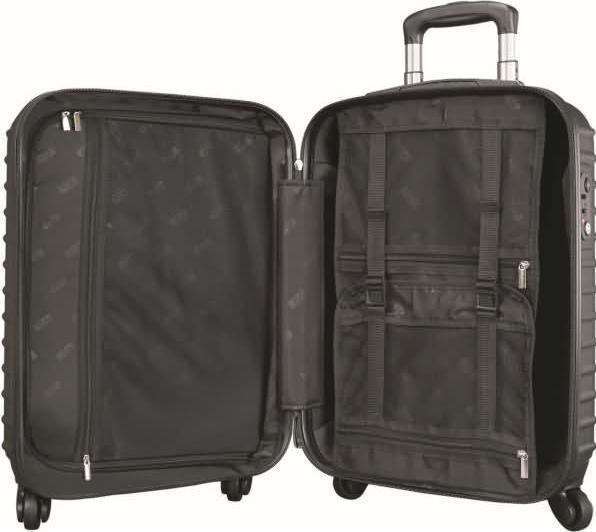Image du produit JSA Trolley de voyage S plastique noir (40 l, Bagage à main (jusqu'à 50l))