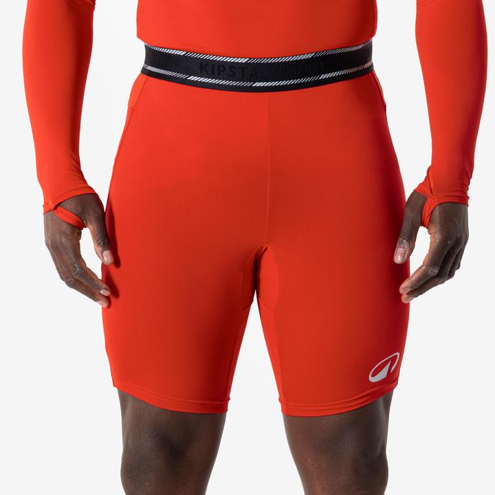 Kipsta Damen/Herren Fussball Funktionsshorts - Keepdry Light orange (XS)
