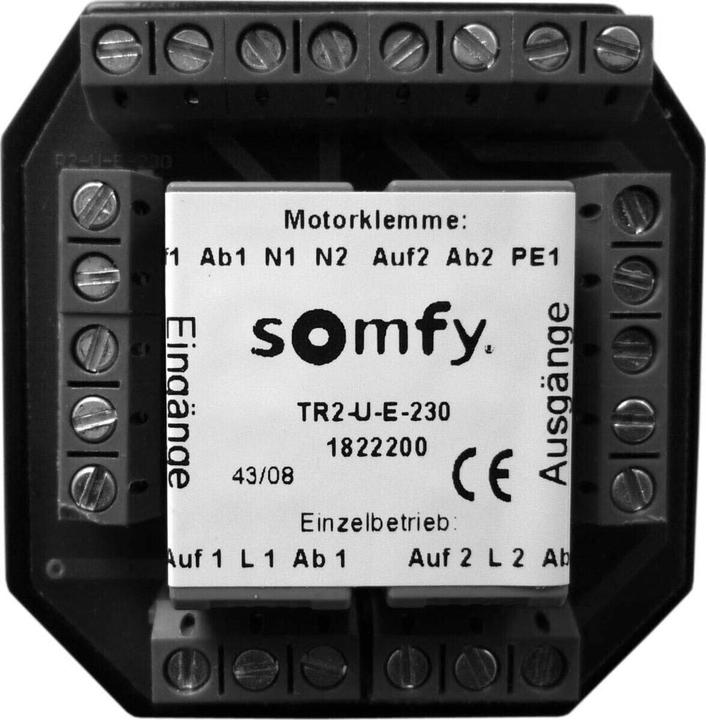Produktbild somfy Trennrelais TR2-U-E-230 UP f. Zwei Antriebe Trennrelais Jalousie 3660849560669