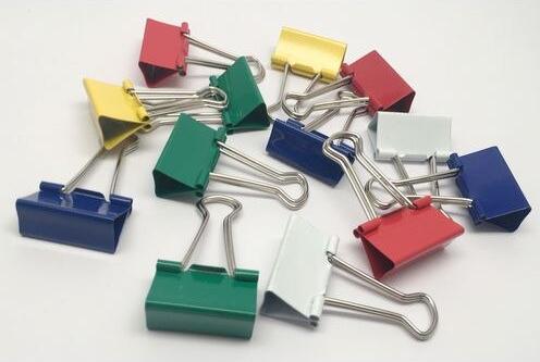 Office Depot Foldback-Klammer 32 mm Farbig sortiert Kunststoff, Metall (50 x)