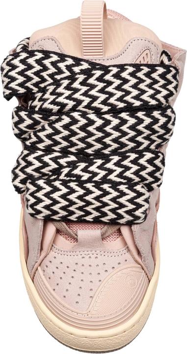 Actual product image Lanvin curb sneakers in white and pink leather (40)