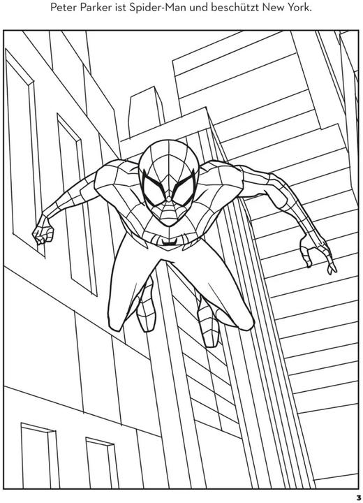 Produktbild Spider-Man: Coole Ausmalbilder (Deutsch, 2023)