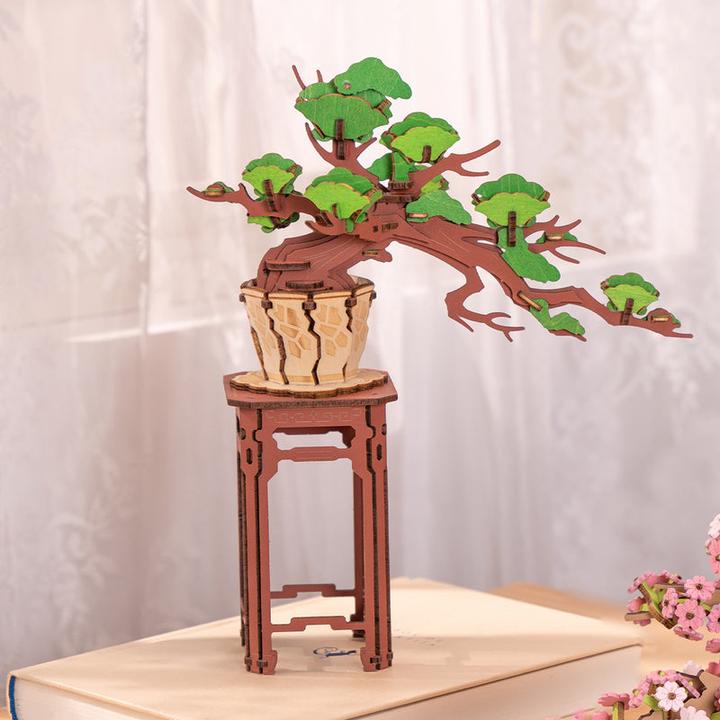 Actual product image Rolife Evergreen Pine Bonsai (115 pieces)